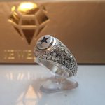 انگشتر قلم زده حرز امام جواد (ع) کامل طرح ستاره کار استاد پرچمی (پدر)